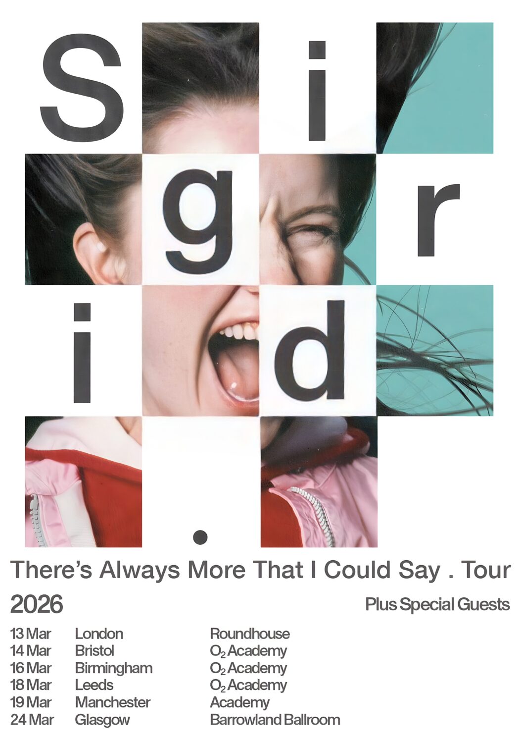 Sigrid 2026 concert poster